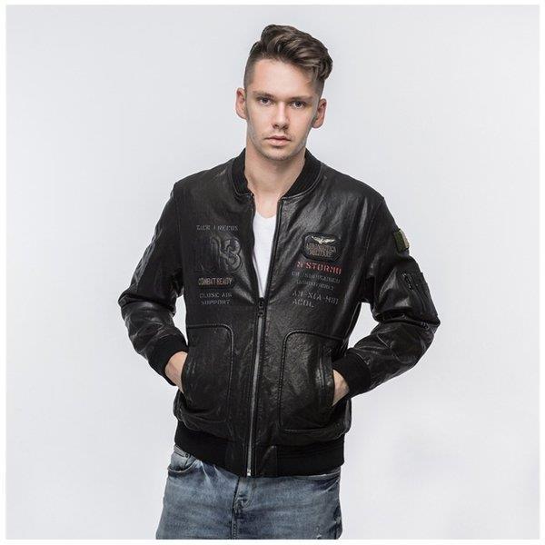 人気商品の 刺繍 レザージャケット ラム革 フライトジャケット 本革ジャケット ラム革ジャケット プリント メンズ 羊革バイクジャケット 羊革ジャケット 革ジャン 羊革 ジャケット Gvcomrec Com