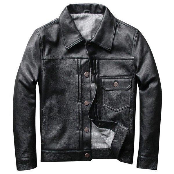 楽天 秋冬 本革ジャケット 牛革製ジャケット 大きいサイズ カッコイイ ライダースジャケット 革ジャン レザーコート ビジネス 防寒 50 Off Collezionec2ph Com