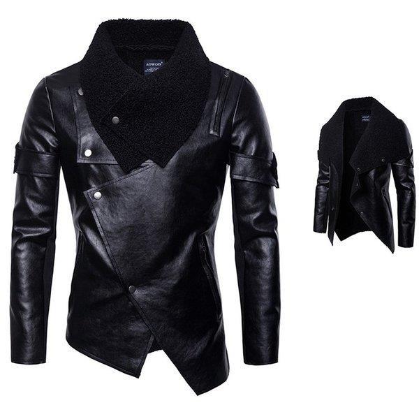 高い品質 ライダースジャケット メンズ 革ジャン スリム ジャケット レザージャケット 裏起毛 Puレザー オラオラ系 不規則裾 バイク 19 Xrxn E Magokoro 通販 Yahoo ショッピング 超特価激安 Www Lequotidien Mr