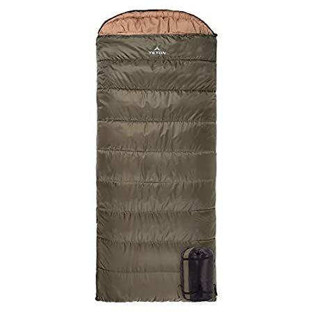 2021最新のスタイル 特別価格TETON Sports Celsius XL 0F Sleeping Bag; Great for Family Camping; Free Com好評販売中 マミー型寝袋