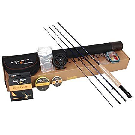 素晴らしい外見 Angler Dream フライロッドキット並行輸入品 4ピース スターター用 フライフィッシングコンボ 5wt フライフィッシングロッドとリールコンボ その他ロッド 釣り竿 Hqpt Com