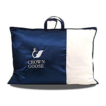 【今日の超目玉】  Crown Goose 並行輸入品 Standard 標準875フィルパワー – 100%ヨーロッパグースダウン手詰め枕 オリジナルプレミアムホテルコレクション 枕、ピロー
