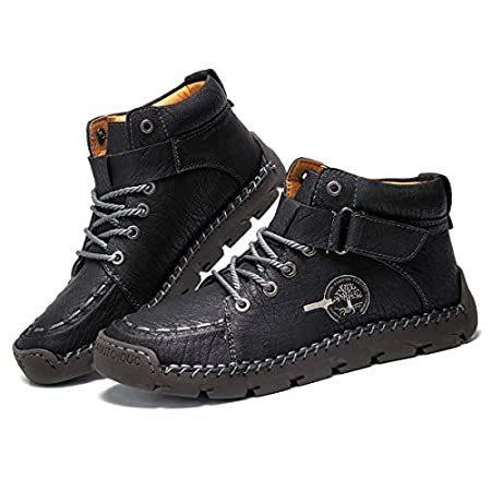 新しいブランド ウィンターブーツ メンズ スノーブーツ レザー メンズ Camfosy シューズ ブーツ並行輸入品 ウォーキング 作業 軽量 ハイキング ブーツ 防水 スリッポン スノーブーツ qhema Com