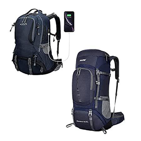 G4Free 50L Hiking Backpack Daypack Outdoor Backpacking with Rain Cover for 並行輸入品