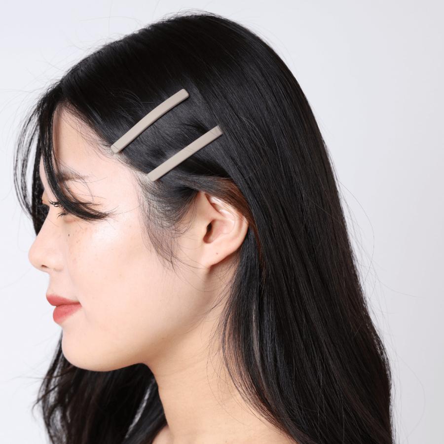 ヘアピン 前髪 くすみカラー マット おしゃれ ヘアアクセサリー