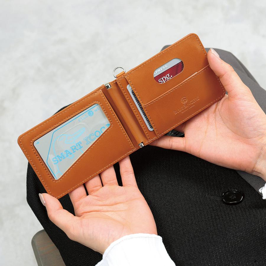 BLUE SINCERE パスケース メンズ 定期入れ 二つ折り 革 BLUE SINCERE パスケース メンズ 定期入れ 二つ折り 革