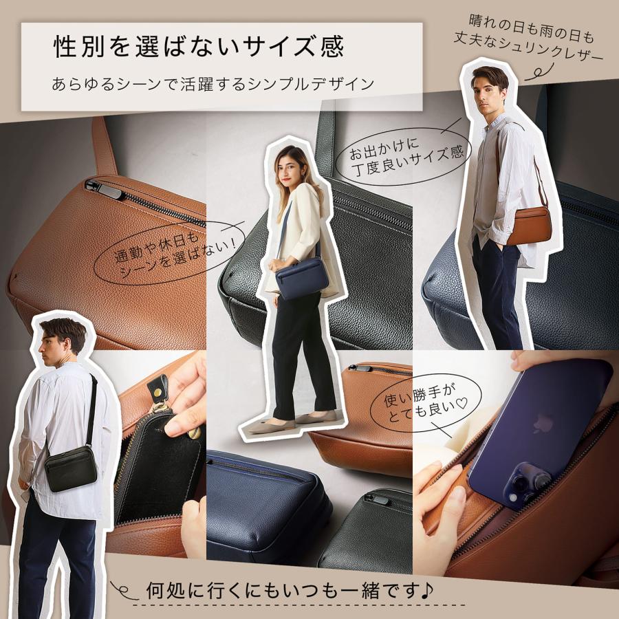 BLUE SINCERE ショルダーバッグ メンズ レディース 牛本革 8 BLUE SINCERE ショルダーバッグ メンズ レディース 牛本革 8