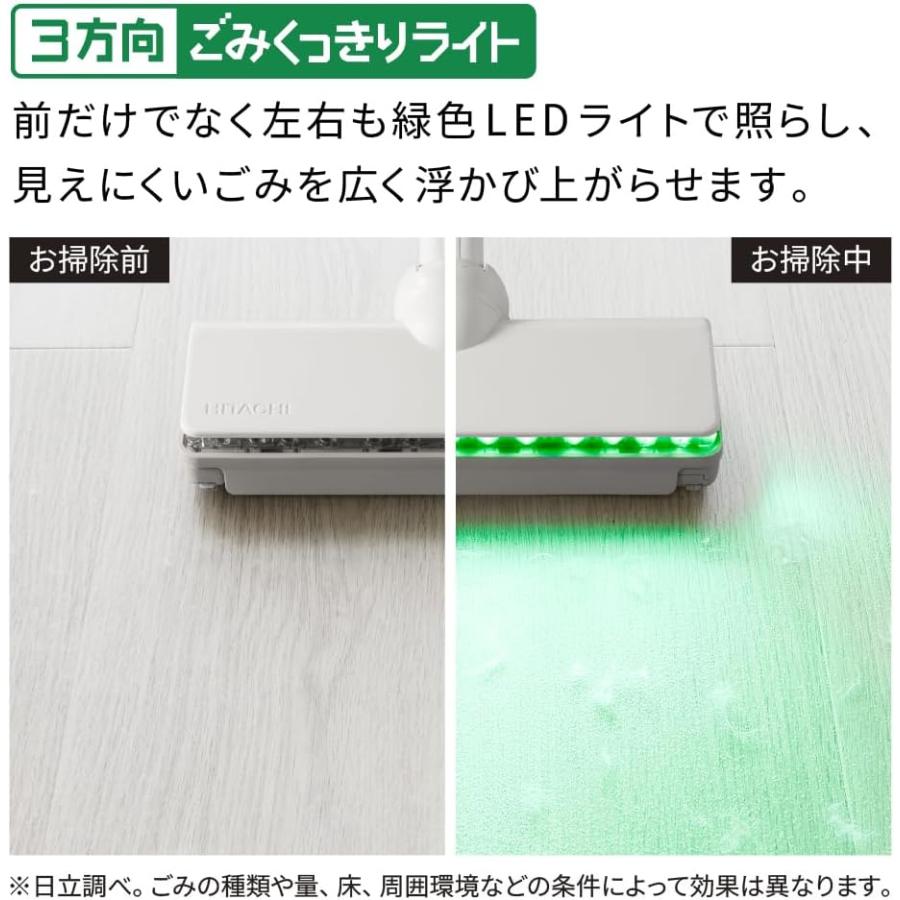 日立（HITACHI） PV-BG1000R W スティック掃除機 らくメンテスティック