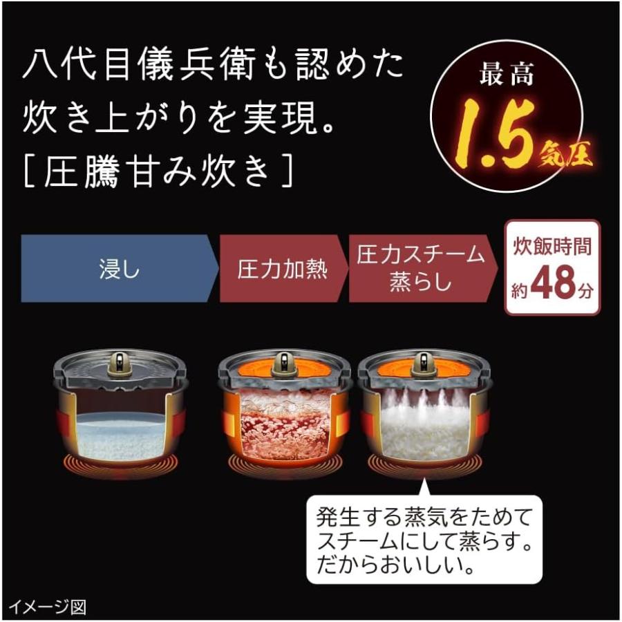 ふっくら御膳 日立 RZ-Z100JM-K IH炊飯器 漆黒(ブラック) 圧力