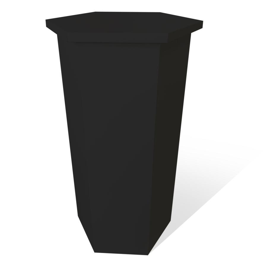 MAGONOTE ディスプレイ用 六角形展示台（黒） 軽量 特殊スチレンボード