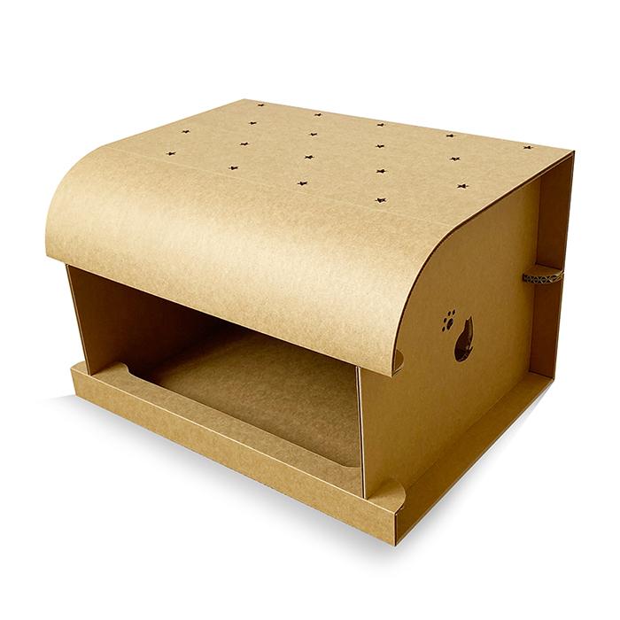 新作フェルト、段ボール両用可分解猫小屋 o9-peth-barr-01.jpg