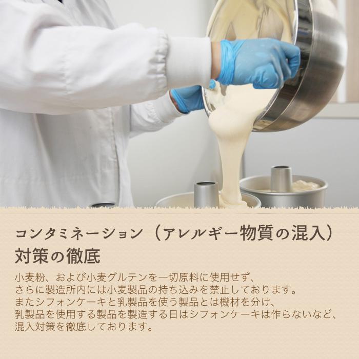 米粉のシフォンケーキ バナナ 6カットセット グルテンフリー 養生卵使用｜magosaku-food｜06