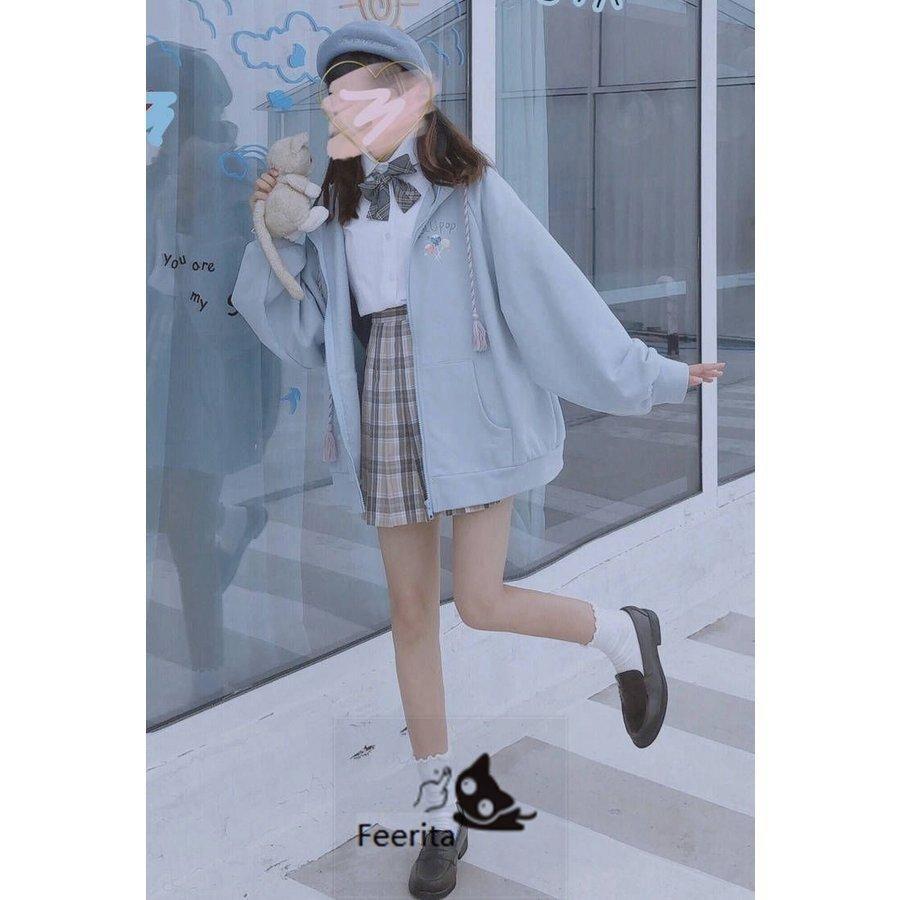 直送商品 ビッグシルエット セーラー パーカー 地雷系 量産型 原宿 病みかわ 高校生 通学 通勤 Democracia Tv