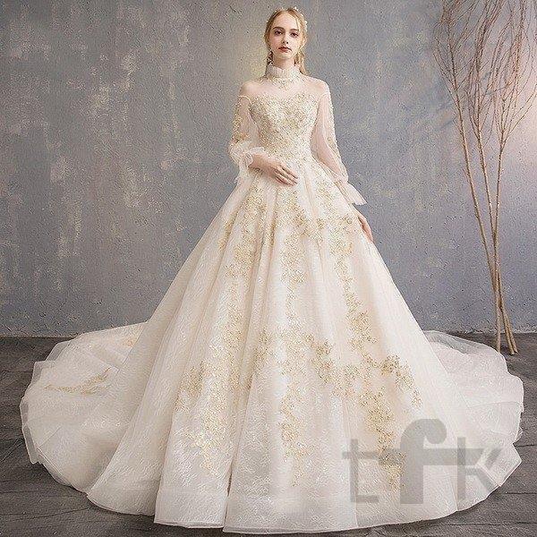 大阪正規品 ウェディングドレス ウェディングドレス白 パーティードレス 刺繍レース 花嫁ロングドレス 簡約 結婚式 露背 二次会 エレガント ビーズ お呼ばれ 挙式 オンラインセール Www Superavila Com