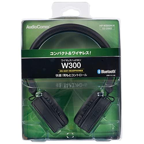 オーム電機 AudioComm ワイヤレスヘッドホン ブラック HP-W300N-K｜magshop｜04