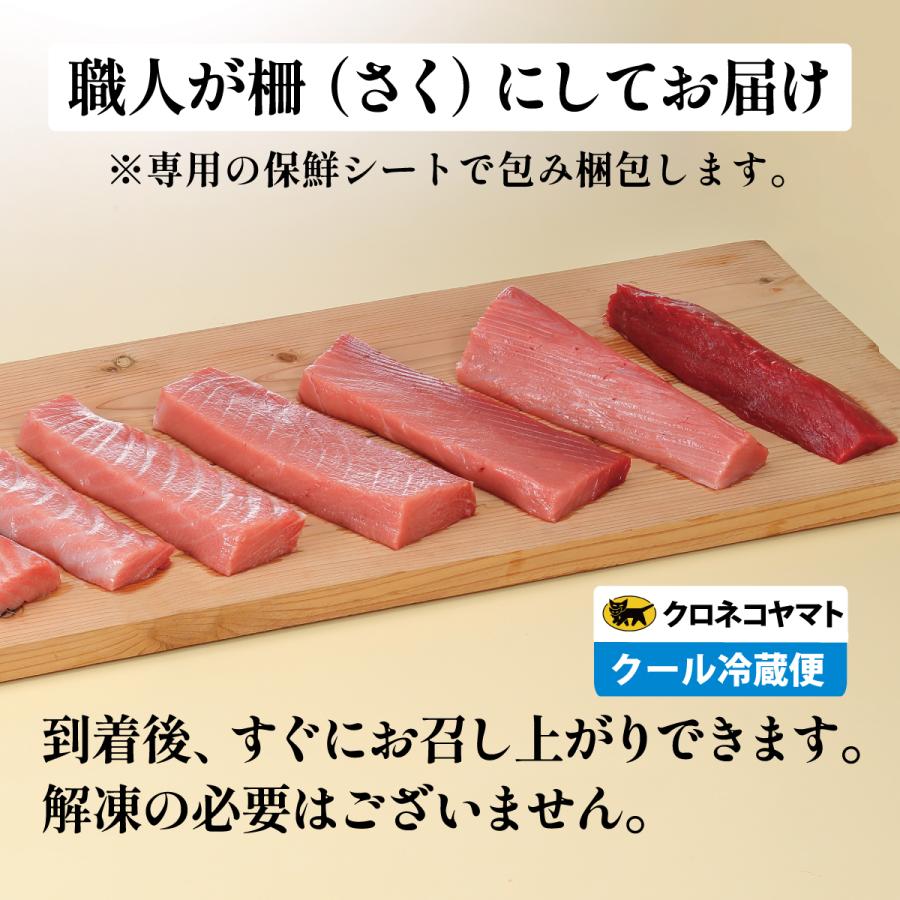 生本マグロ（だてまぐろ）中とろ・大とろ計400ｇ柵（さく） 鮪 伊達マグロ 海鮮 刺身 ギフト 国産 冷蔵 チルド クロマグロ｜maguronosushiyou｜04