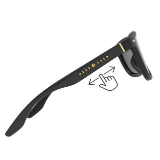 wicue スライド式調光サングラス　マットブラック 2023年流行りのサングラス【WICUE スライド式調光サングラス