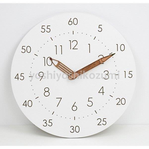 掛け時計 壁掛け 知育時計 学習時計 時間管理 教育グッズ 子供部屋 時計 おしゃれ ラウンド シンプル 静音防塵 連続秒針 大文字 アラビア数字 非電波 Mahalo Shop 通販 Yahoo ショッピング