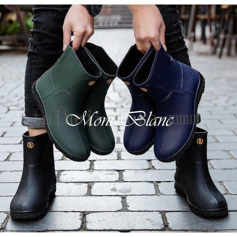 レインブーツ メンズ レインシューズ 防水力抜群 厚底 柔らかい 雨の日 オシャレ 大人 軽い 歩きやすい 履きやすい 黒 滑り止め 梅雨対策 雨靴 通勤 長靴 Harabf9 Mahalo Shop 通販 Yahoo ショッピング