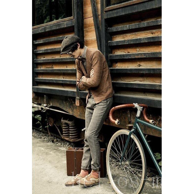 メンズ帽子ハンチングラシャ帽子キャスケットファッションイギリスカジュアルファッション復古風四季2色 送料無料 一部地域を除く