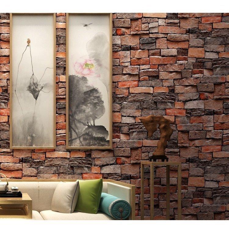 壁紙シートレンガ柄3d立体9 5mヴィンテージ調プチリフォーム北欧風おしゃれウォールデコレーション壁面装飾壁装飾室内装飾di Haread Mahalo 通販 Yahoo ショッピング