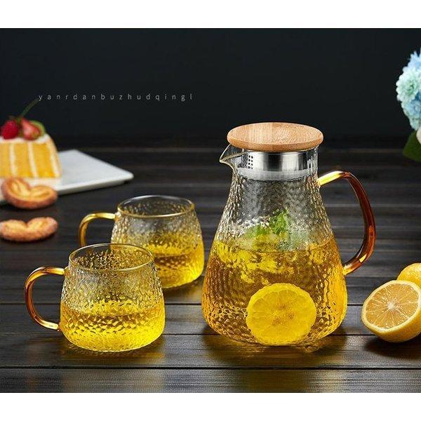冷水筒 麦茶ポット ガラスポット 耐熱 透明ティーポット ティーポット カップ 茶器セット 大容量 トレイ付き 家庭用 ギフト 新築祝い 耐熱 :jialu2022011302:MAHALO SHOP - 通販 - Yahoo!ショッピング 冷水筒 麦茶ポット ガラスポット 耐熱 透明ティーポット ティーポット カップ 茶器セット 大容量 トレイ付き 家庭用 ギフト 新築祝い 耐熱 :jialu2022011302:MAHALO SHOP - 通販 - Yahoo!ショッピング