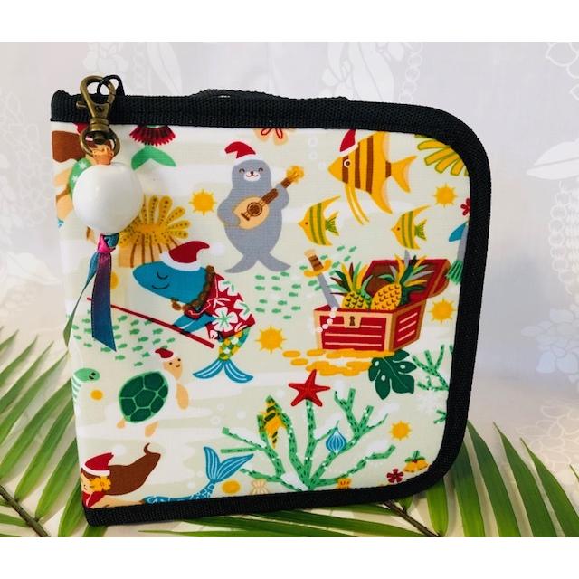 ハワイアン Cdケース 21クリスマス柄 ホワイト Cd 54 手作りハワイアン雑貨 Mahalo 通販 Yahoo ショッピング