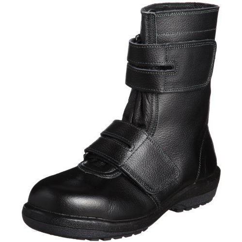 ミドリ安全　安全靴　JIS規格　ブラック　ラバーテック　マジックタイプ　28.0　長編上靴　RT735　cm　3E
