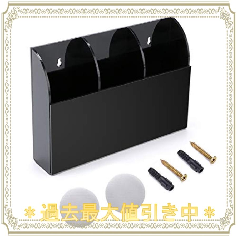 Sumnacon リモコン 収納 壁掛け リモコンラック リモコンケース リモコンスタンド アクリル テレビ エアコン 小物 Belle Ile