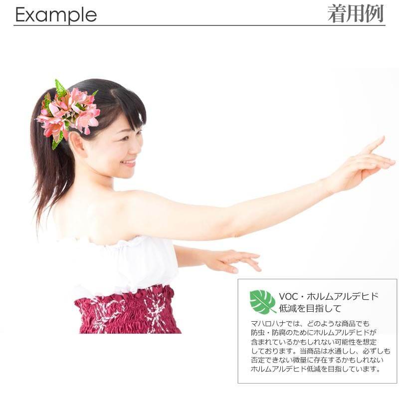 フラ ヘアクリップ アイランド チューブ ローズ (桜 ピンク / べアリー