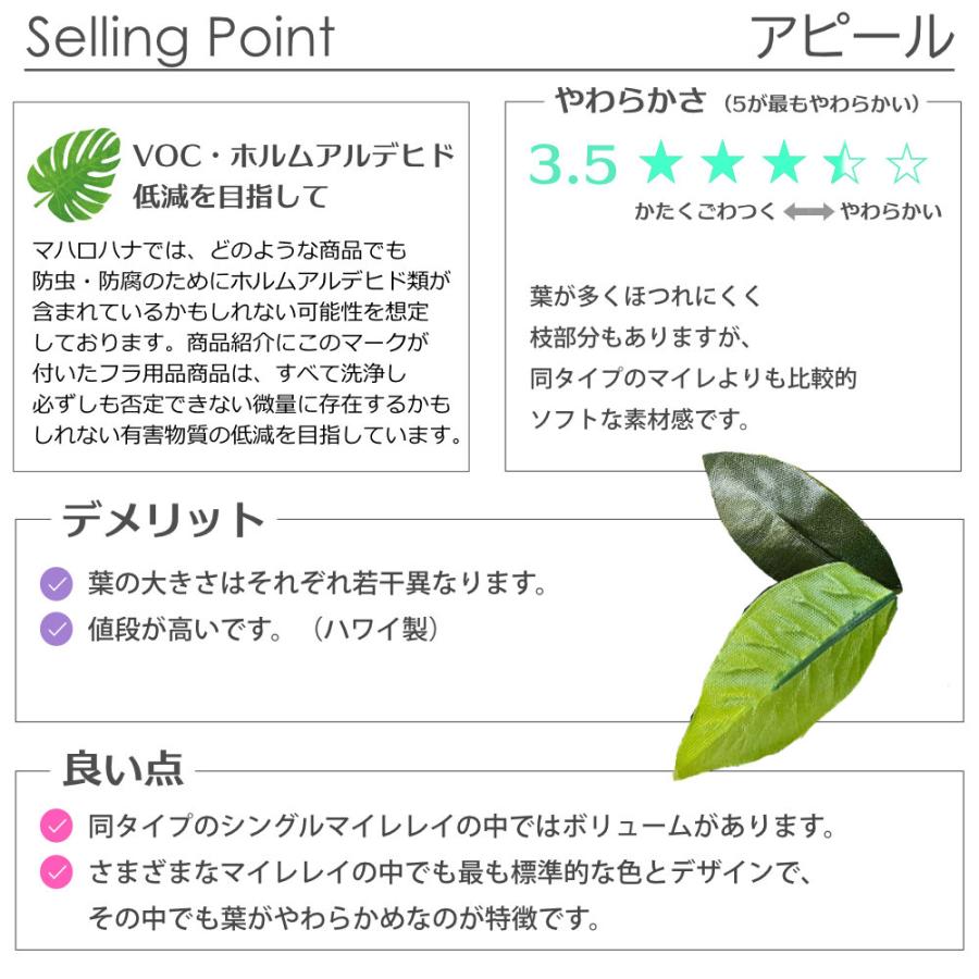 フラダンス マイレ レイ ダブル オープン スタンダード 緑2トーン