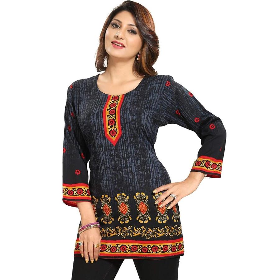 インド製エスニックシャツ アジアン アラベスク 長袖 ショート丈 レディース ヒッピー バックパッカー 服 夏 雑貨 Fu F Cas 3 Fu F Cas 3 Five Rivers Store ヤフー店 通販 Yahoo ショッピング