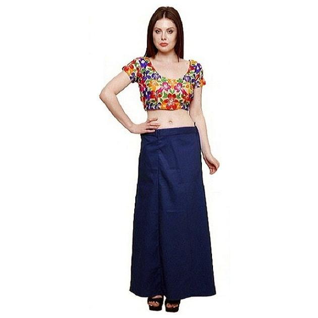 インド民族衣装「サリー」用ペティコート 紺 アジアン エスニック