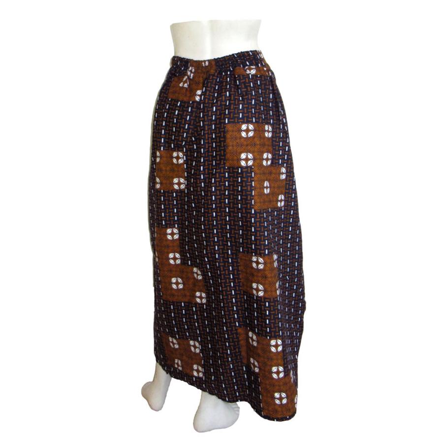 送料無料】腰巻き風パンツ レディース バティック ジャワ更紗 2ウェイ