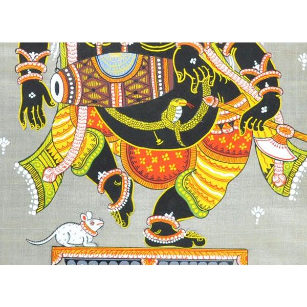 インドの細密画 オリッサ様式のガネーシャ : Five Rivers Store ヤフー