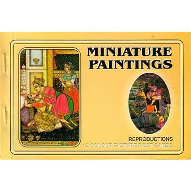 インドの細密画ポストカード・ブック Miniature Paintings 12枚綴り