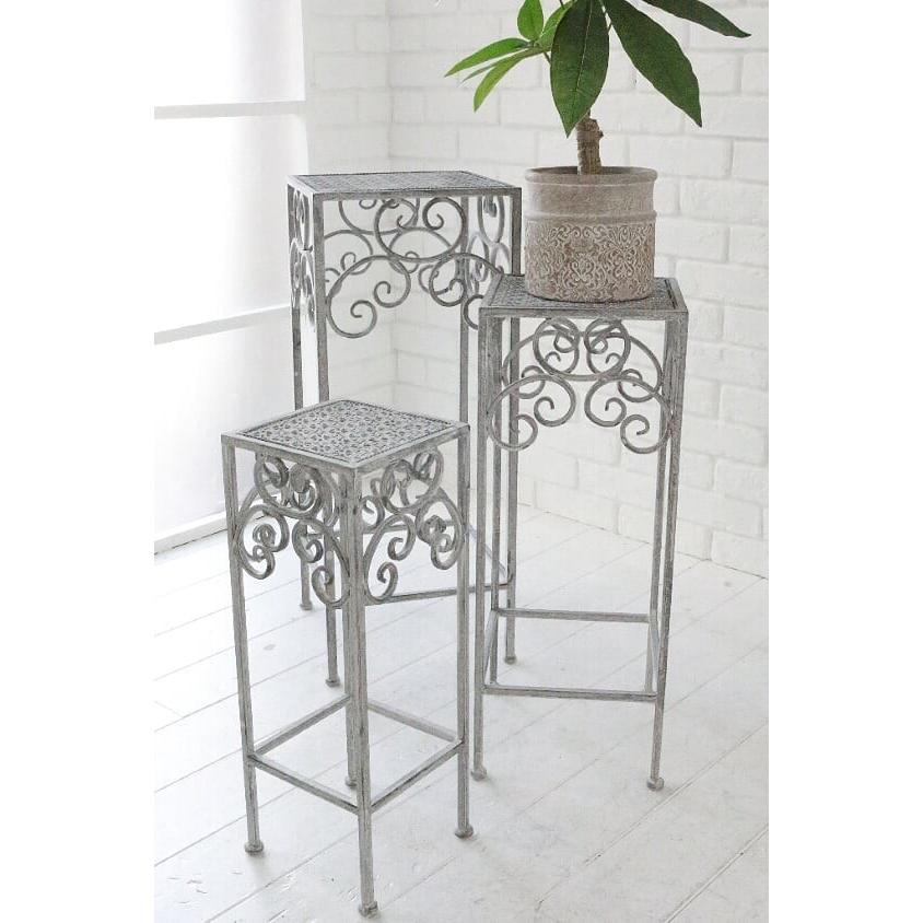 コベントガーデン　パウダーレース・フラワースタンド　3個セット　WO-03