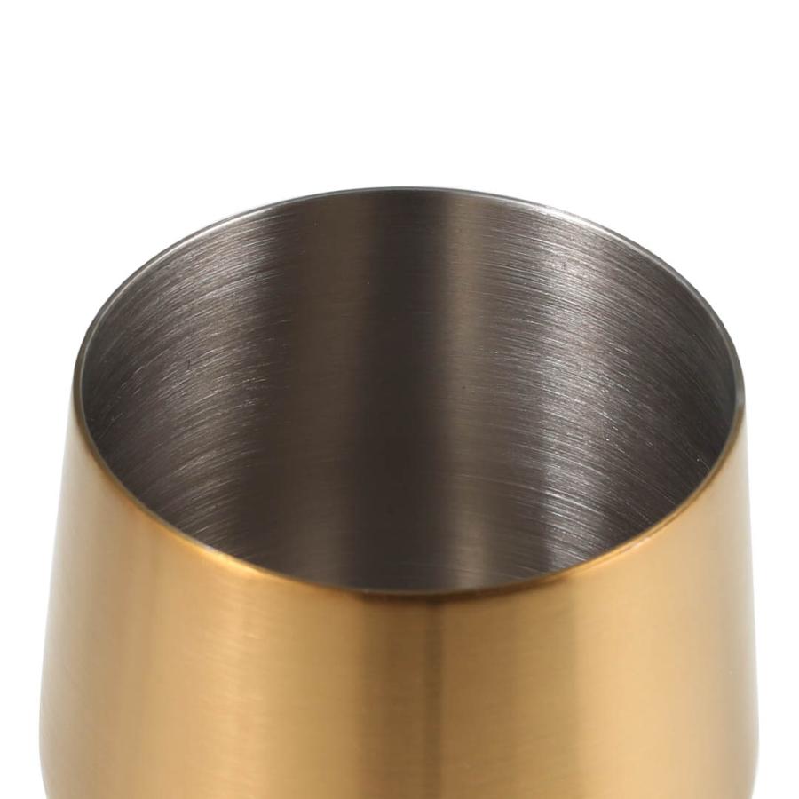 ダルトン　Stainless stell wine glass　M-0519　Mat gold　ステンレス　ワイングラス｜mahatagiya｜02