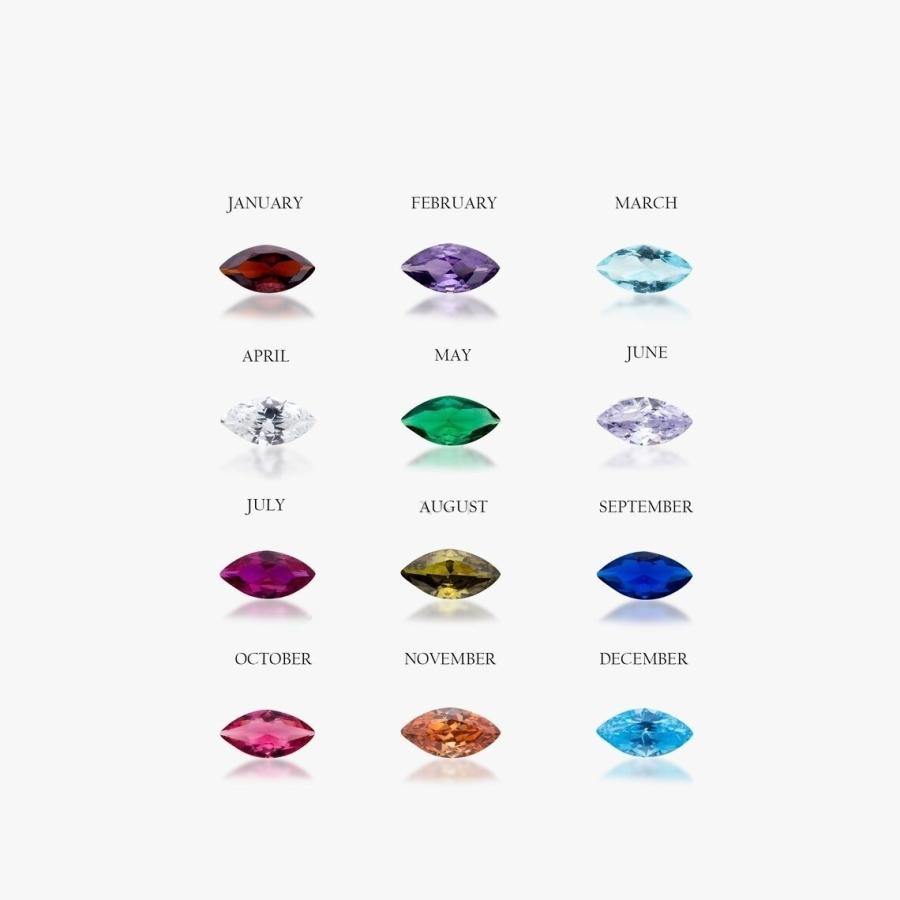 ハワイアンジュエリー 選べる 3つの誕生石 トリプル バース