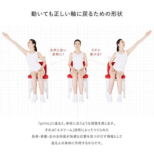 p!nto 正しい姿勢の習慣用座布団 クッション（pinto）ピント［green