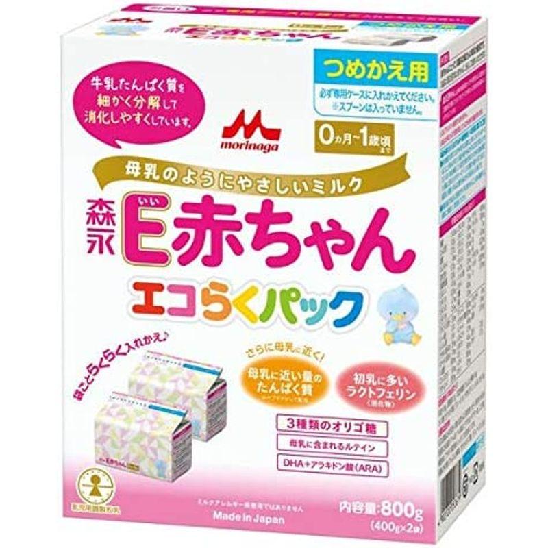 Mahina-market森永 エコらくパック詰替用 E赤ちゃん 400g×2袋入×12箱