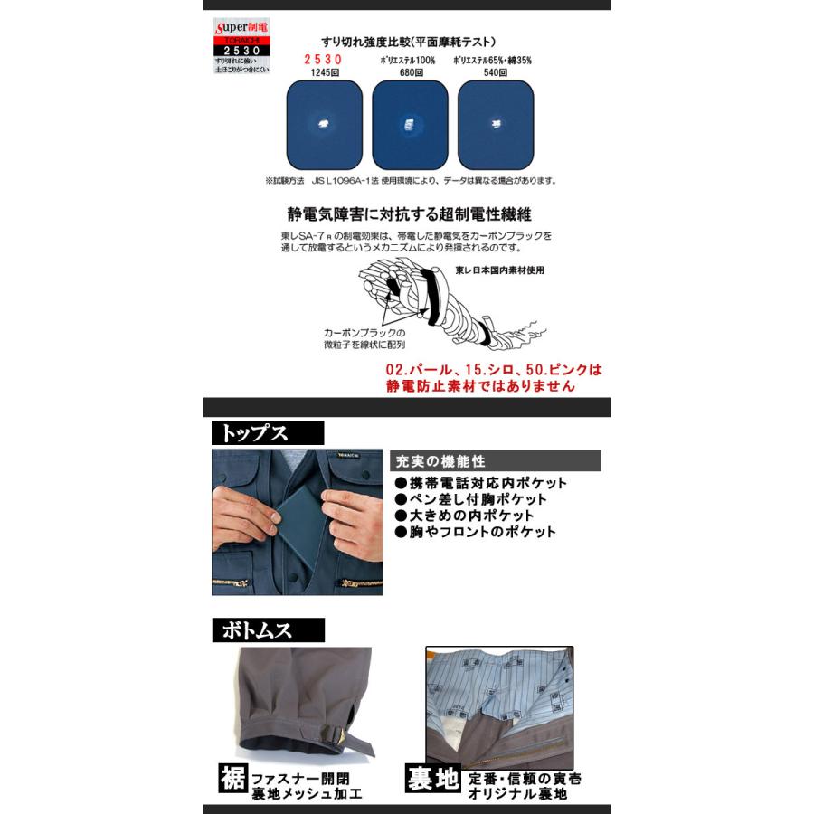 寅壱 作業着 作業服 寅一 ベスト × 超超ロング八分 2530s611418