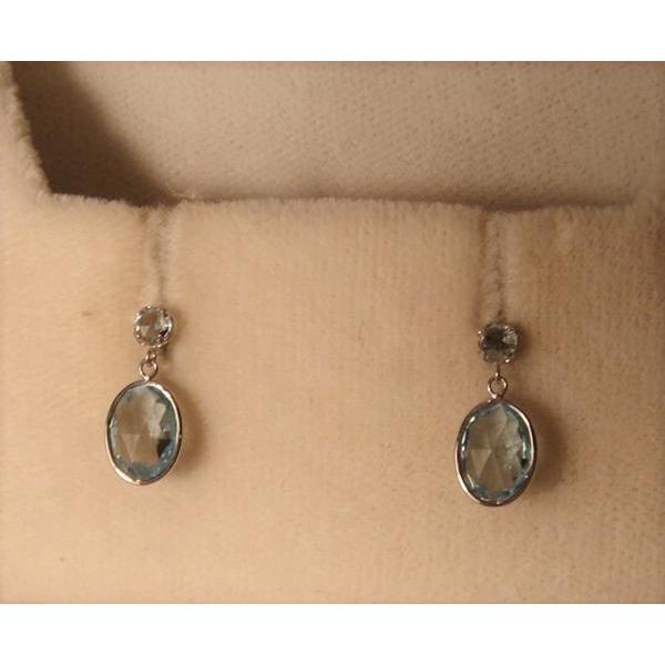 PC1050:K18WG ブルートパーズ ピアス