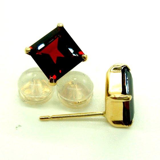PC1585:K18YG ガーネット ピアス_5