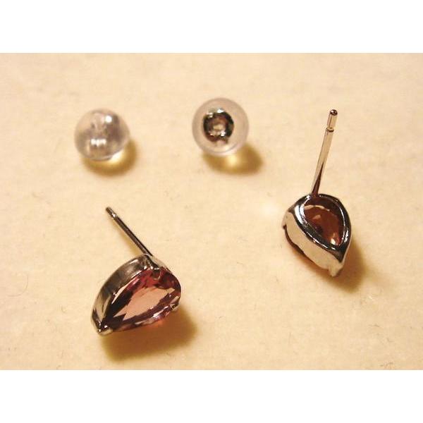 ❤SALE❤【a-37】ピアス トルマリン※高品質 PC732:K18WG ピンクトルマリン ピアス : マホガニーホール Yahoo!店