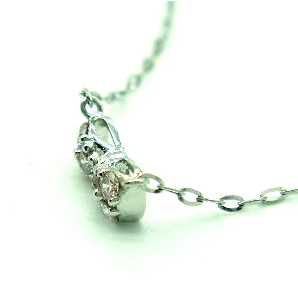 PN545:Pt ピンクダイヤ プチネックレス【鑑別書付】 : マホガニー