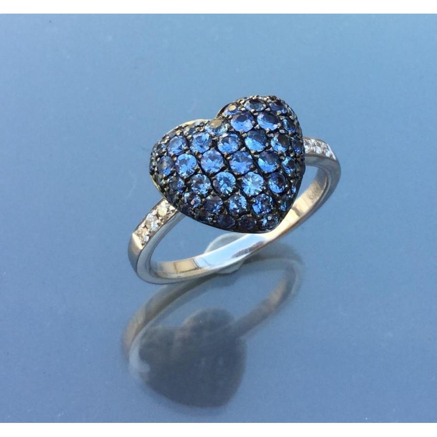 K18wg サファイア　ダイヤ　リング K18WGサファイア/ダイヤモンドリング | ポンテヴェキオ公式