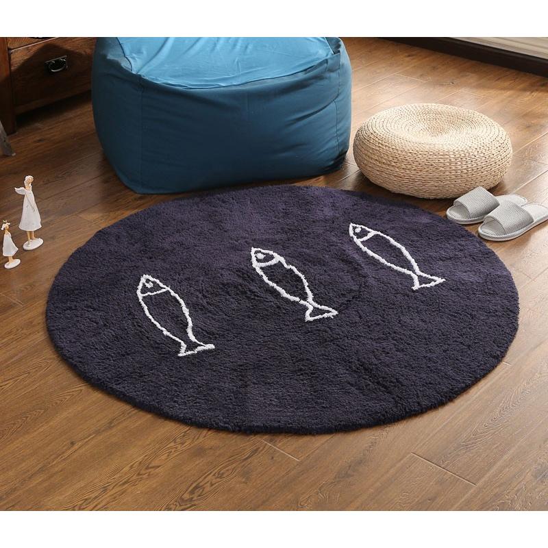 コットン ラグ 円形 80cm 小さめ 綿 ラグマット 洗える 北欧 コットン ラグ 円形 80cm 小さめ 綿 ラグマット 洗える 北欧