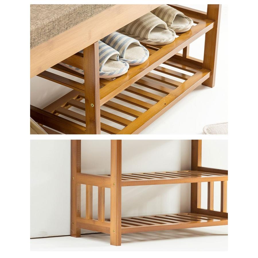 玄関 ベンチ 木製 収納 収納つき 収納付 スリッパラック 53×29×49CM 収納でき 収納スツール 北欧 シューズボックス 玄関