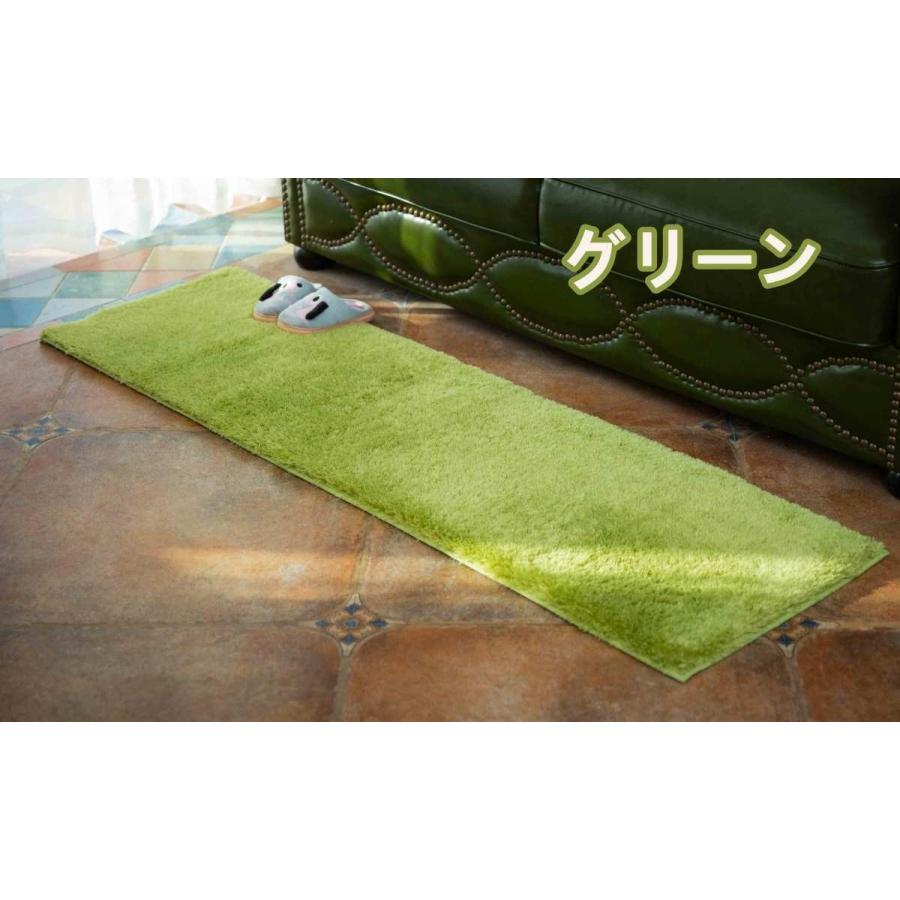 キッチンマット 150 冬用 滑り止め カーペット 45×150 洗える 厚手 極厚 ラメ シャギーラグ 床暖房 ロングマット ベッドサイド 吸水 速乾 オールシーズン|mahome-store|06